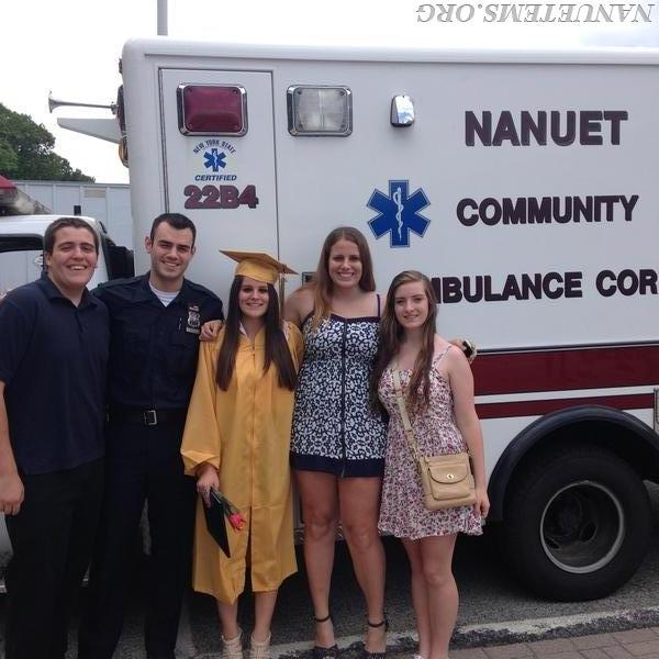 Another picture with Ally Serra after the Nanuet HS Graduation Photo: Nanuet EMS
